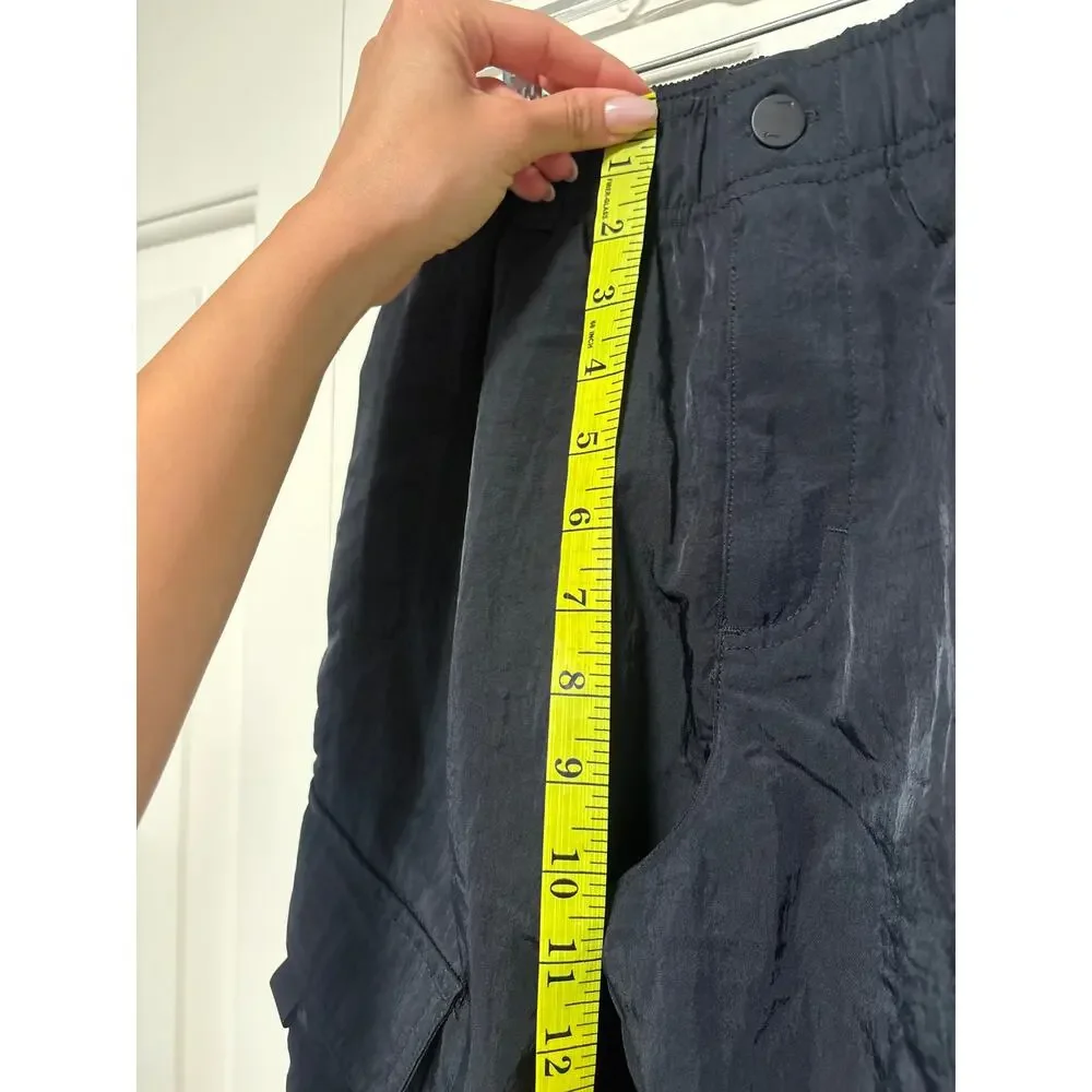 Nike Kids Black Woven Cargo Pants Elastic Waist Size M
